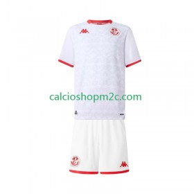 Tunisia Bambino Maglia Trasferta 2025 Manica Corta